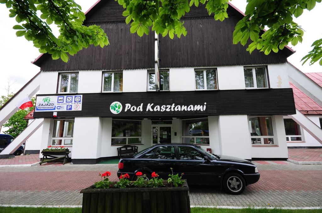 Zajazd Pod Kasztanami Ryn  Buitenkant foto